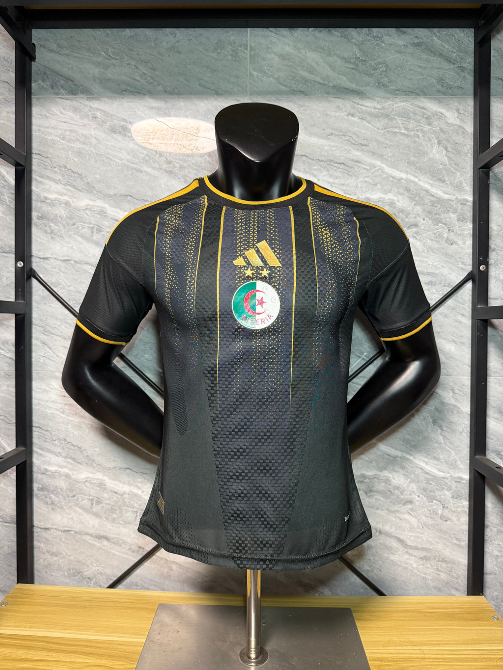 Algeria 2026/27 Black and Gold Star Shirt — Player Version — photo 1
