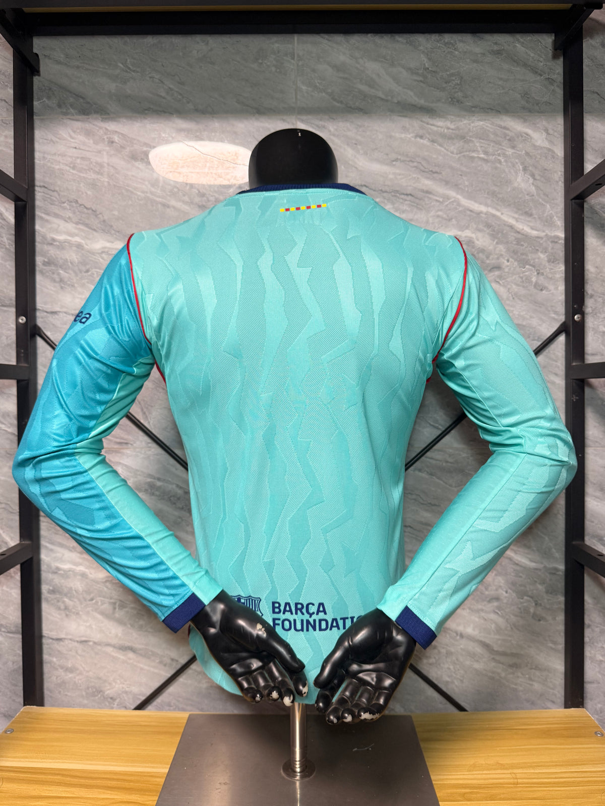 Barcelona 2026/27 Aqua Third Long-Sleeve Shirt — Player Version — photo 2