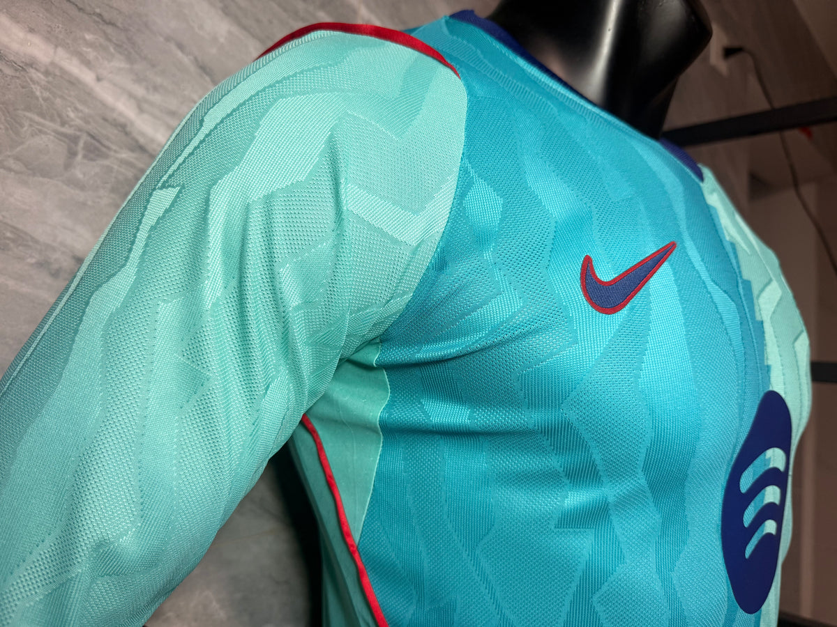 Barcelona 2026/27 Aqua Third Long-Sleeve Shirt — Player Version — photo 6