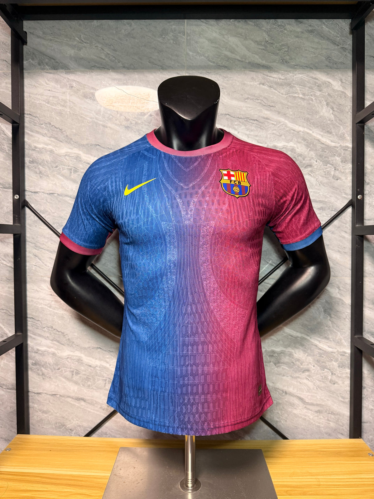 Barcelona 2026/27 Blue and Garnet Totem Special-Edition Shirt — Player Version — photo 1