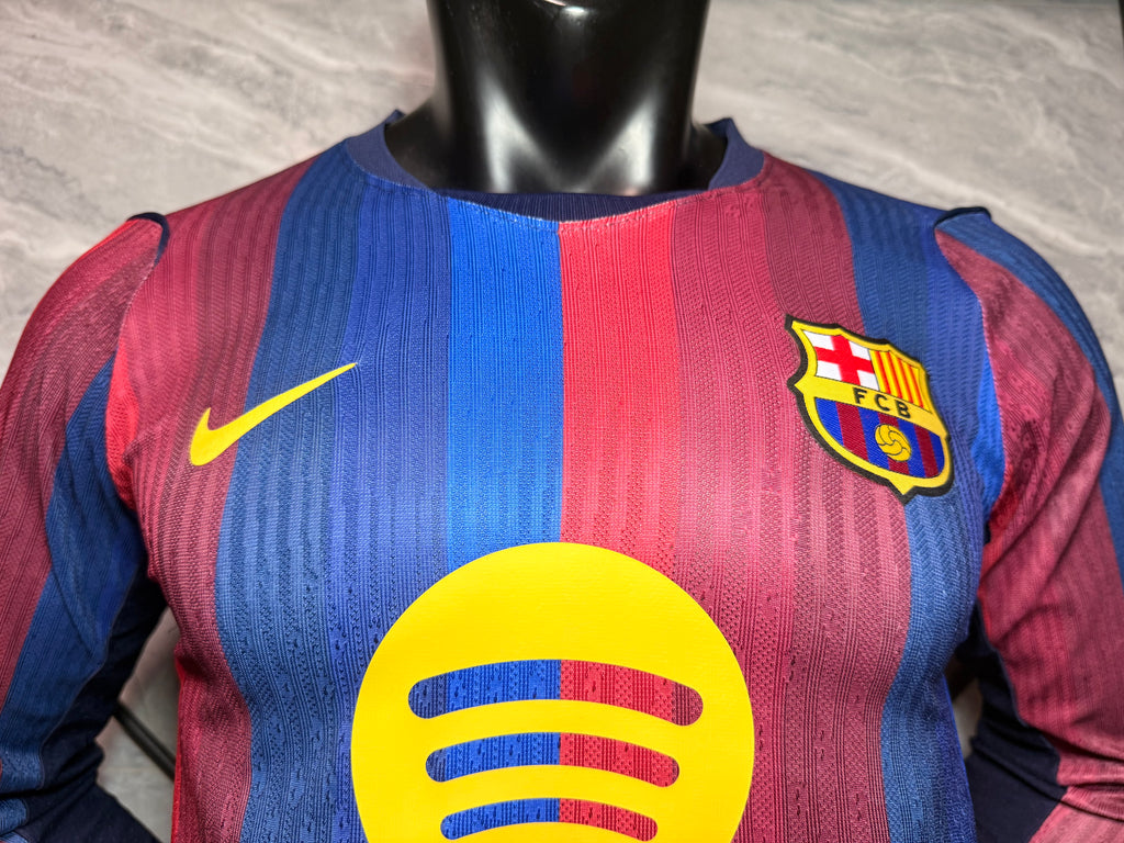 Barcelona 2026/27 Blue and Red Home Long-Sleeve Shirt — Player Version — photo 3