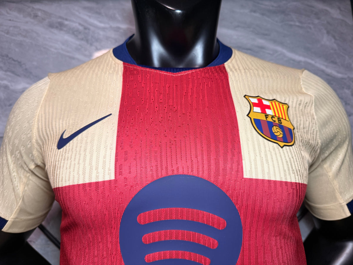 Barcelona 2026/27 Cream and Red Third Shirt — Player Version — photo 2