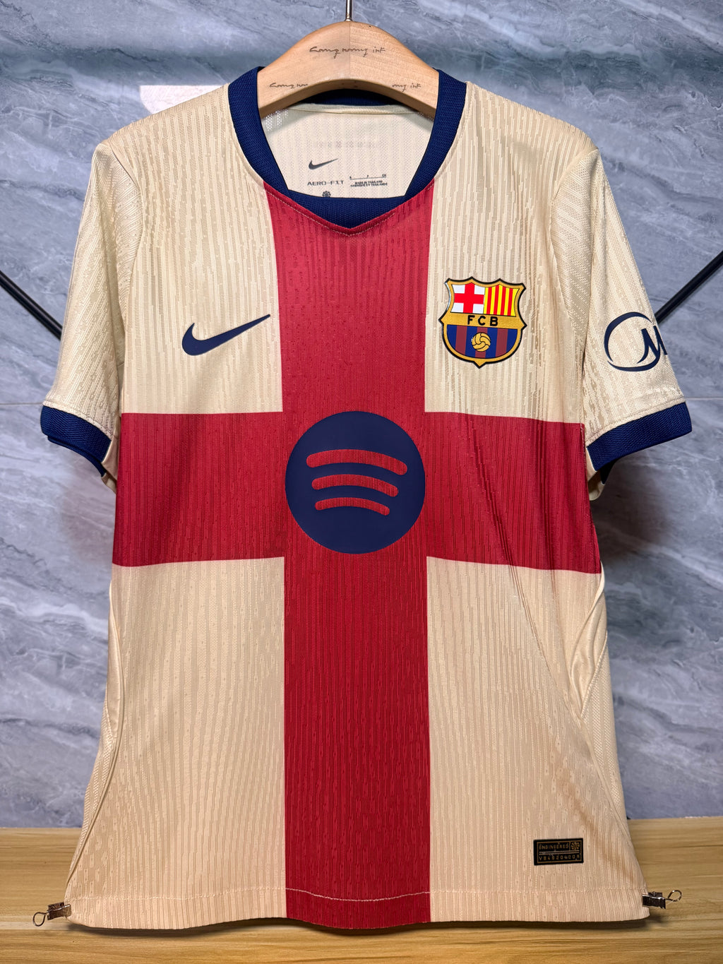Barcelona 2026/27 Cream and Red Third Shirt — Player Version — photo 10