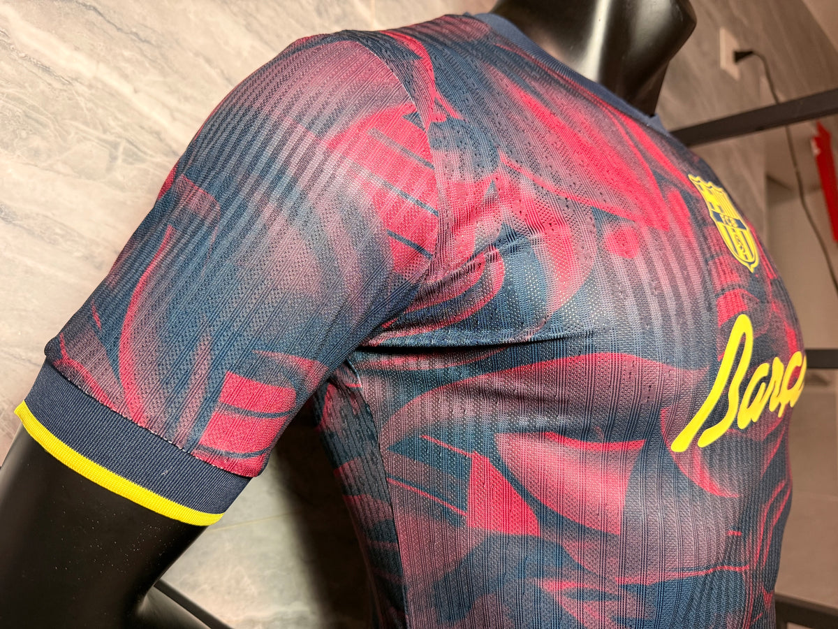 Barcelona 2026/27 Navy Red Floral Special-Edition Shirt — Player Version — photo 4