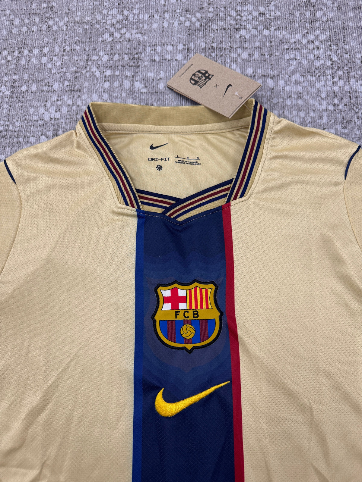 Barcelona 2026/27 Ochre Retro-Style Shirt — Retro Version — photo 1
