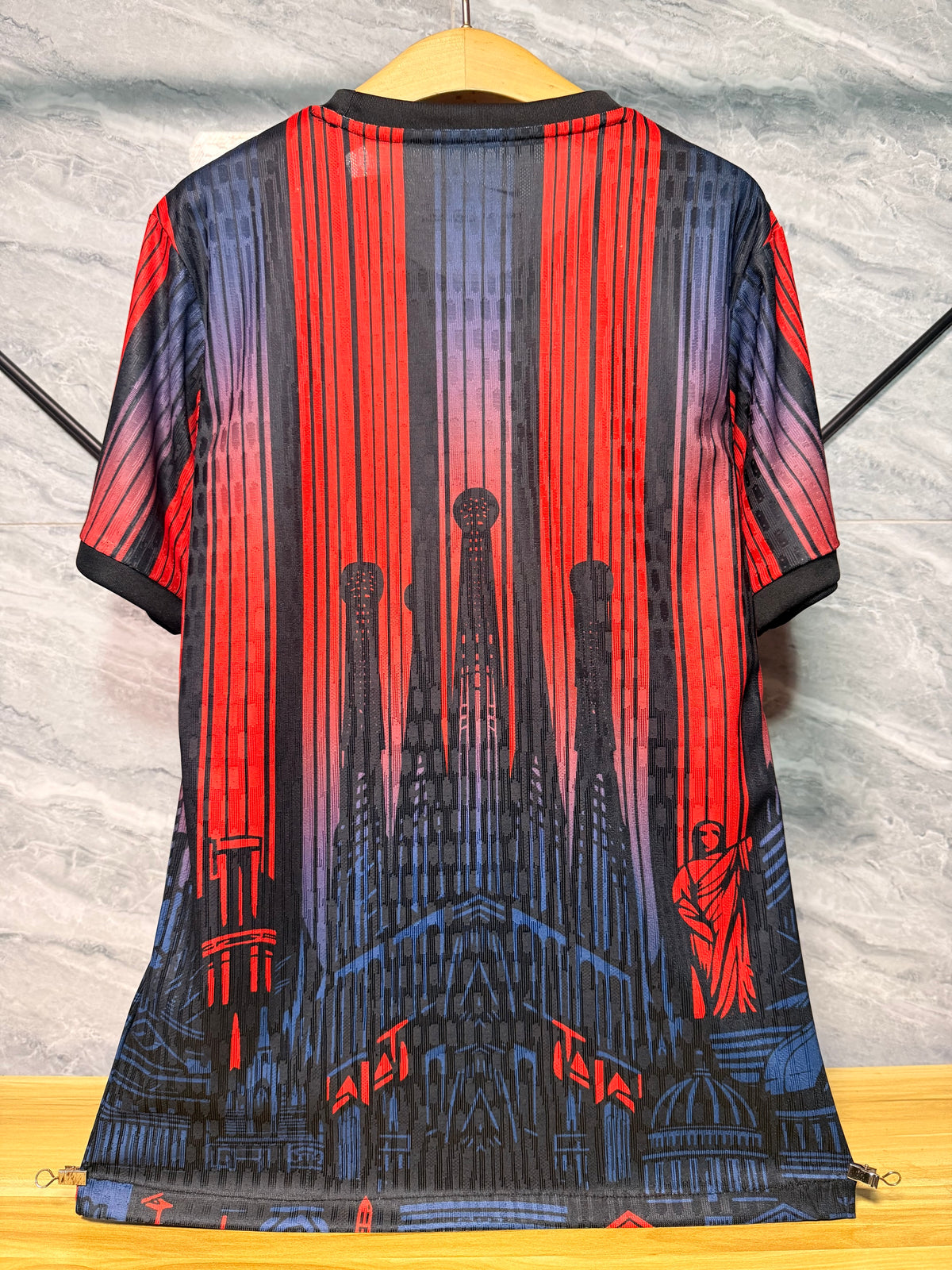 Barcelona 2026/27 Red and Black Cityscape Special-Edition Shirt — Player Version — photo 11