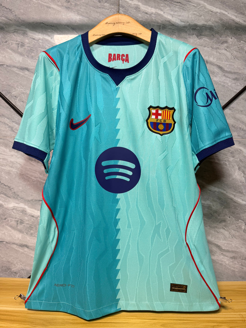 Barcelona Third Shirt — Turquoise Player Version — photo 10