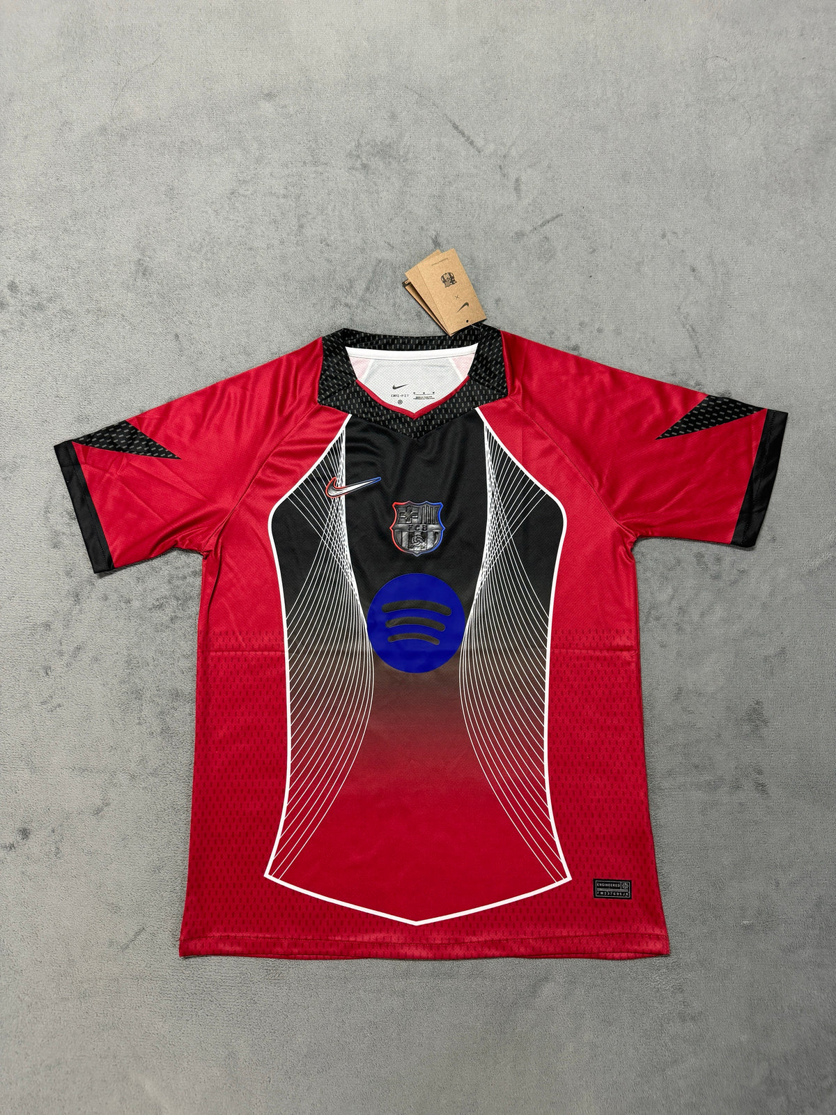 FC Barcelona 2025/26 Red and Black Pre-Match Training Shirt — photo 2