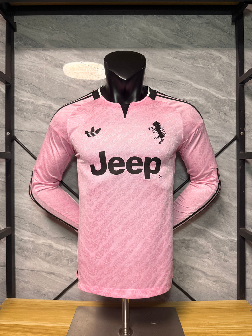 Juventus 2026/27 Pink Away Long-Sleeve Shirt — Player Version — photo 1