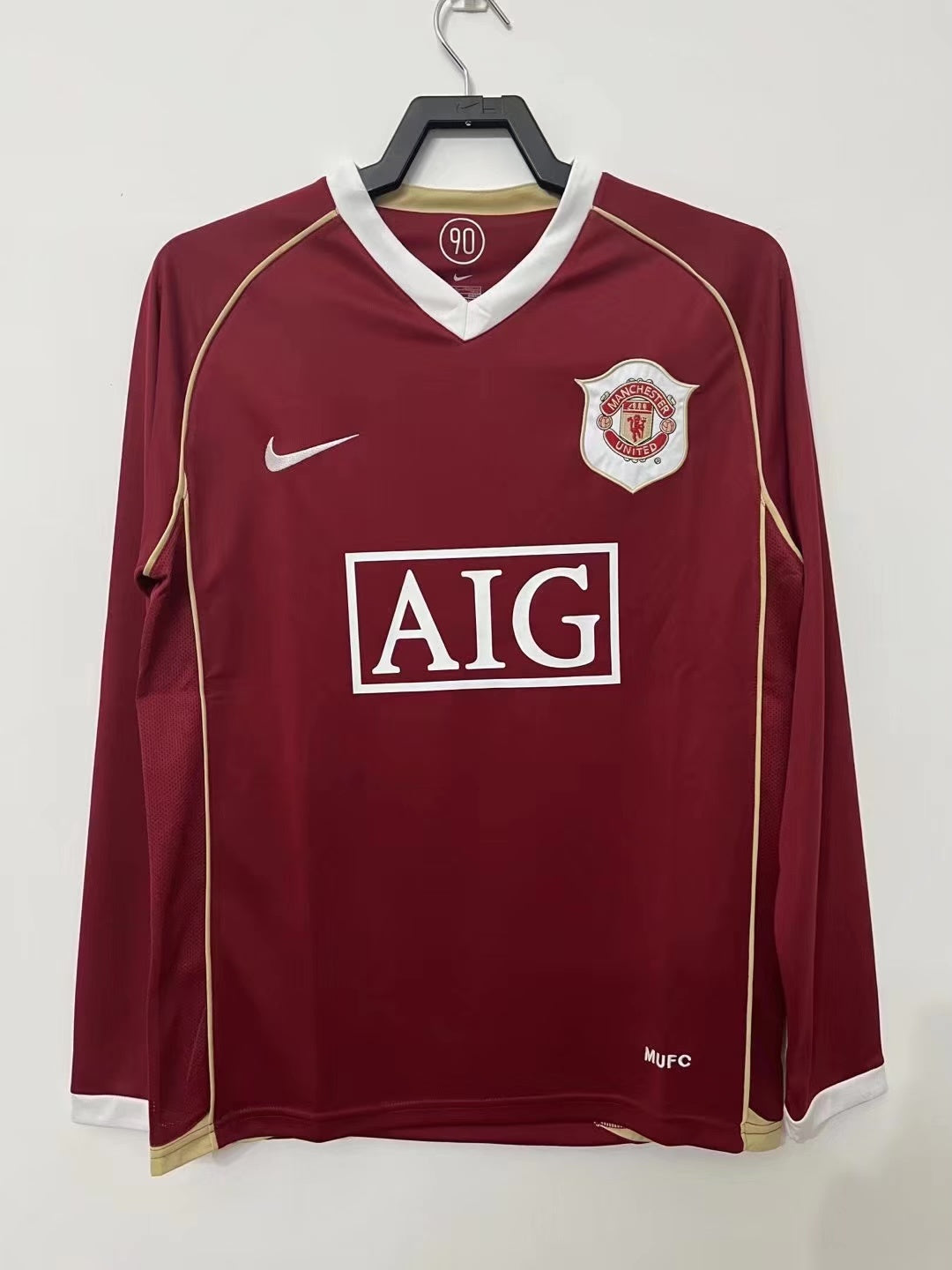 Manchester United 2006/07 Home Long-Sleeve Shirt — Retro Version — photo 7