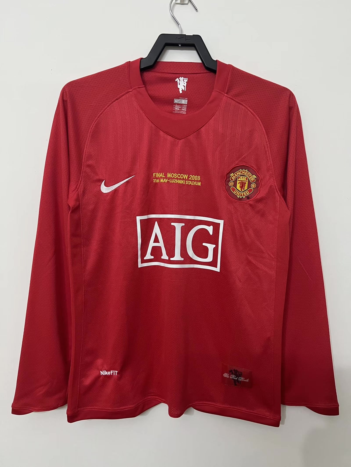 Manchester United 2007/08 Champions League Final Long-Sleeve Shirt — Retro Version — photo 1