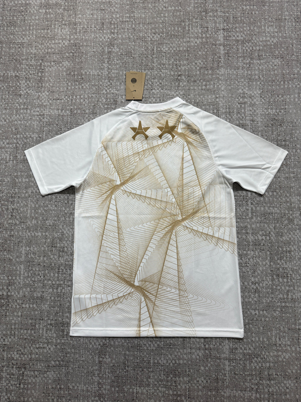 Paris Saint-Germain 2026/27 White and Gold Champions League Pre-Match Shirt — photo 3