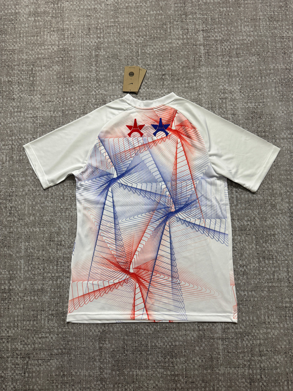 Paris Saint-Germain 2026/27 White Red and Blue Champions League Pre-Match Shirt — photo 3