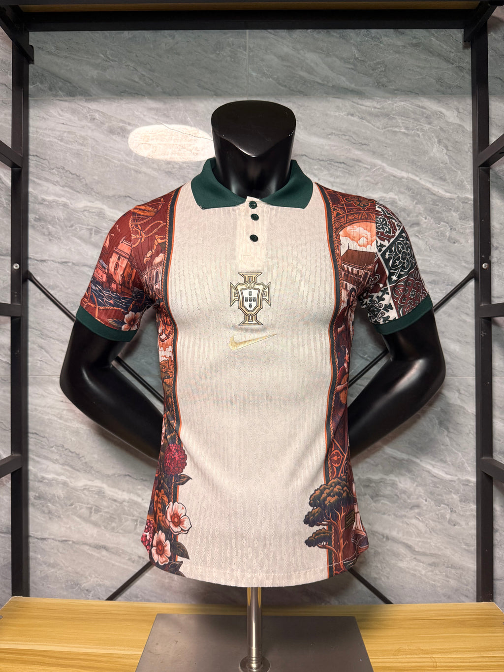 Portugal 2026/27 Cream Cultural Graphic Special Shirt — Player Version — photo 1