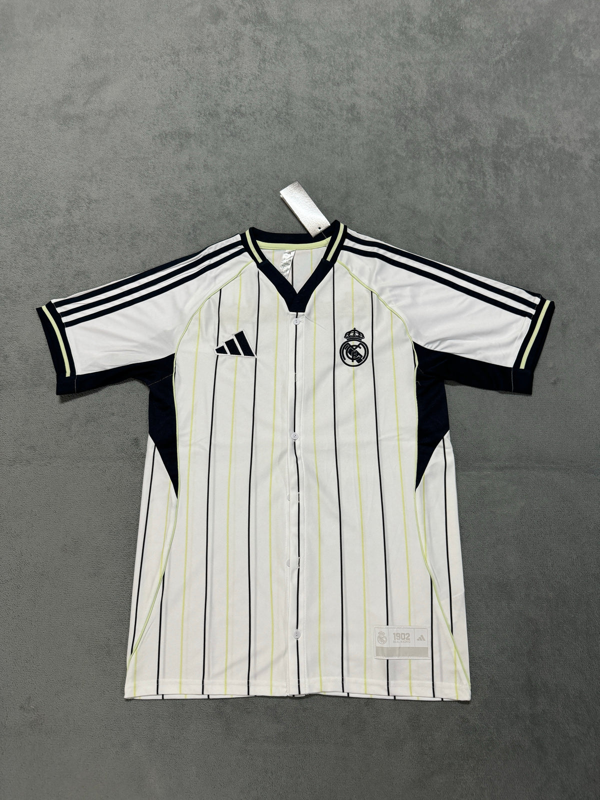 Real Madrid 2025/26 White Pinstripe Rugby Shirt — photo 2