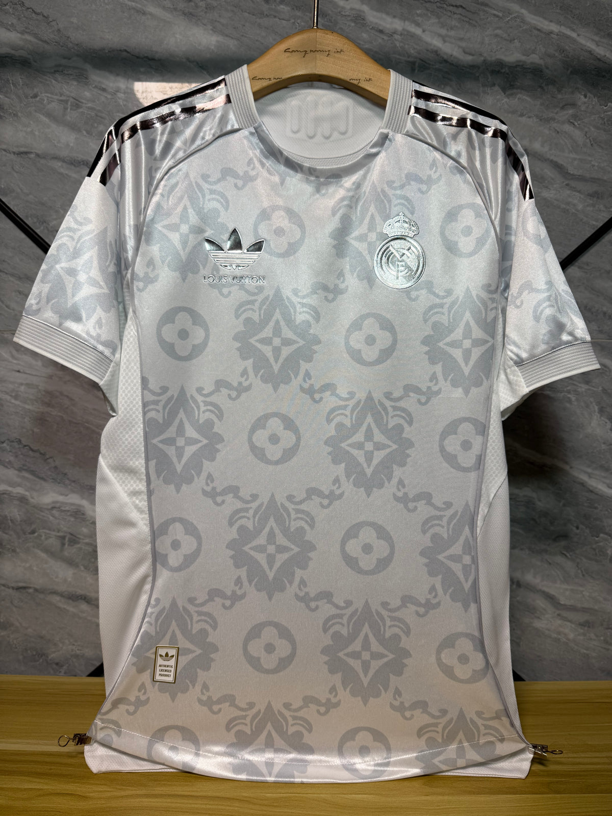 Real Madrid 2026/27 White Floral Shirt — Player Version — photo 1