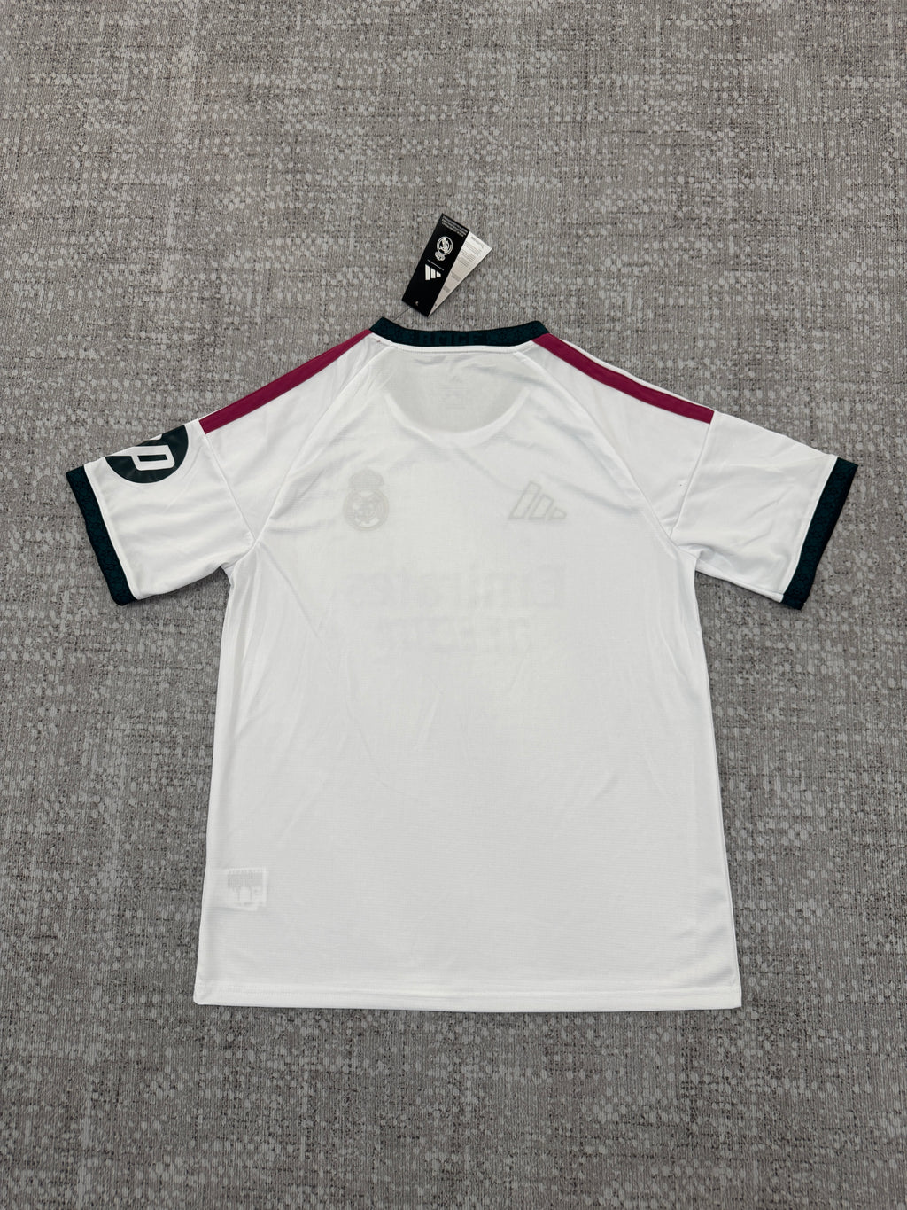 Real Madrid home shirt — back view