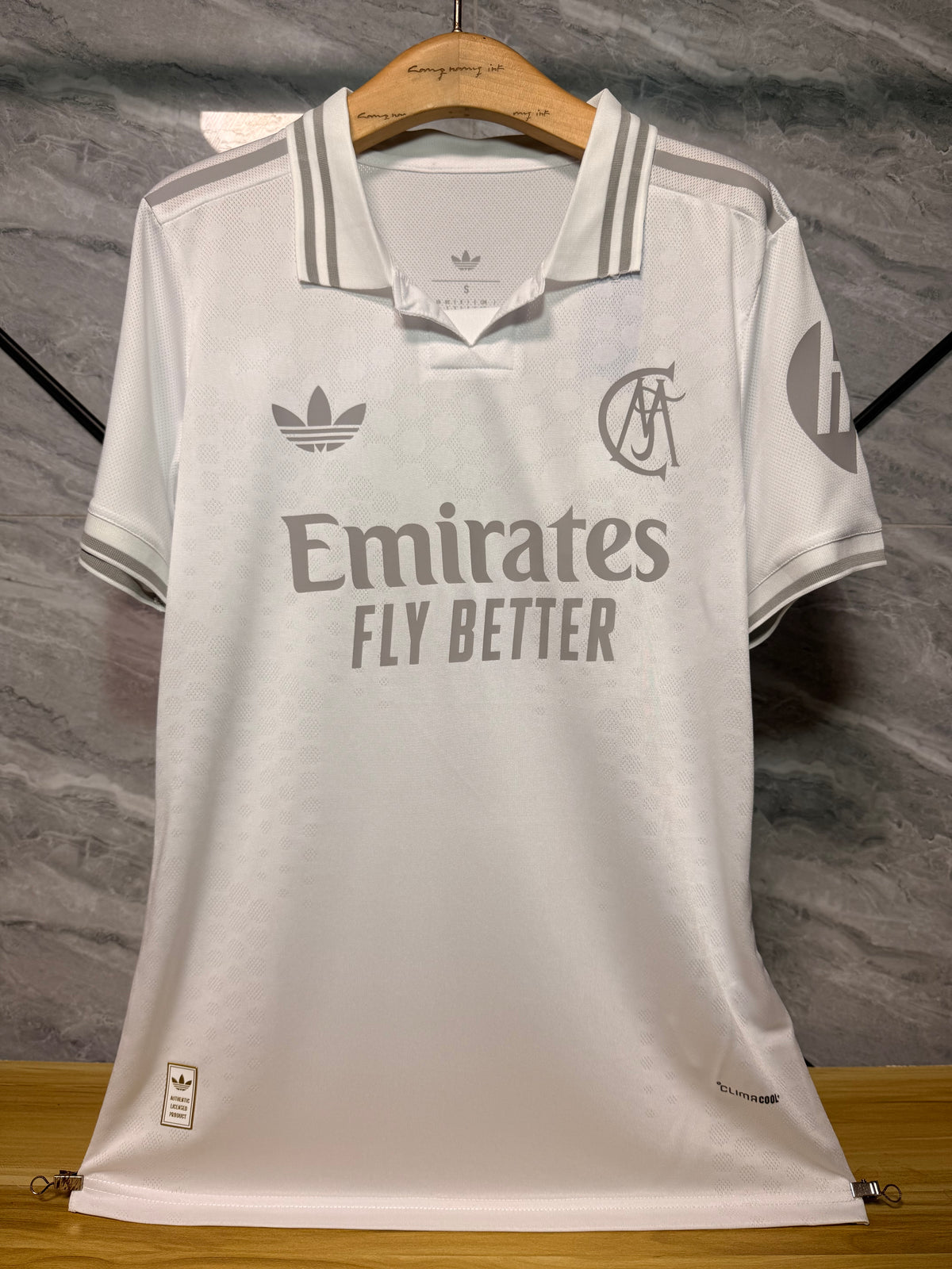 Real Madrid Shirt — White Polo Collar Player Version — photo 10