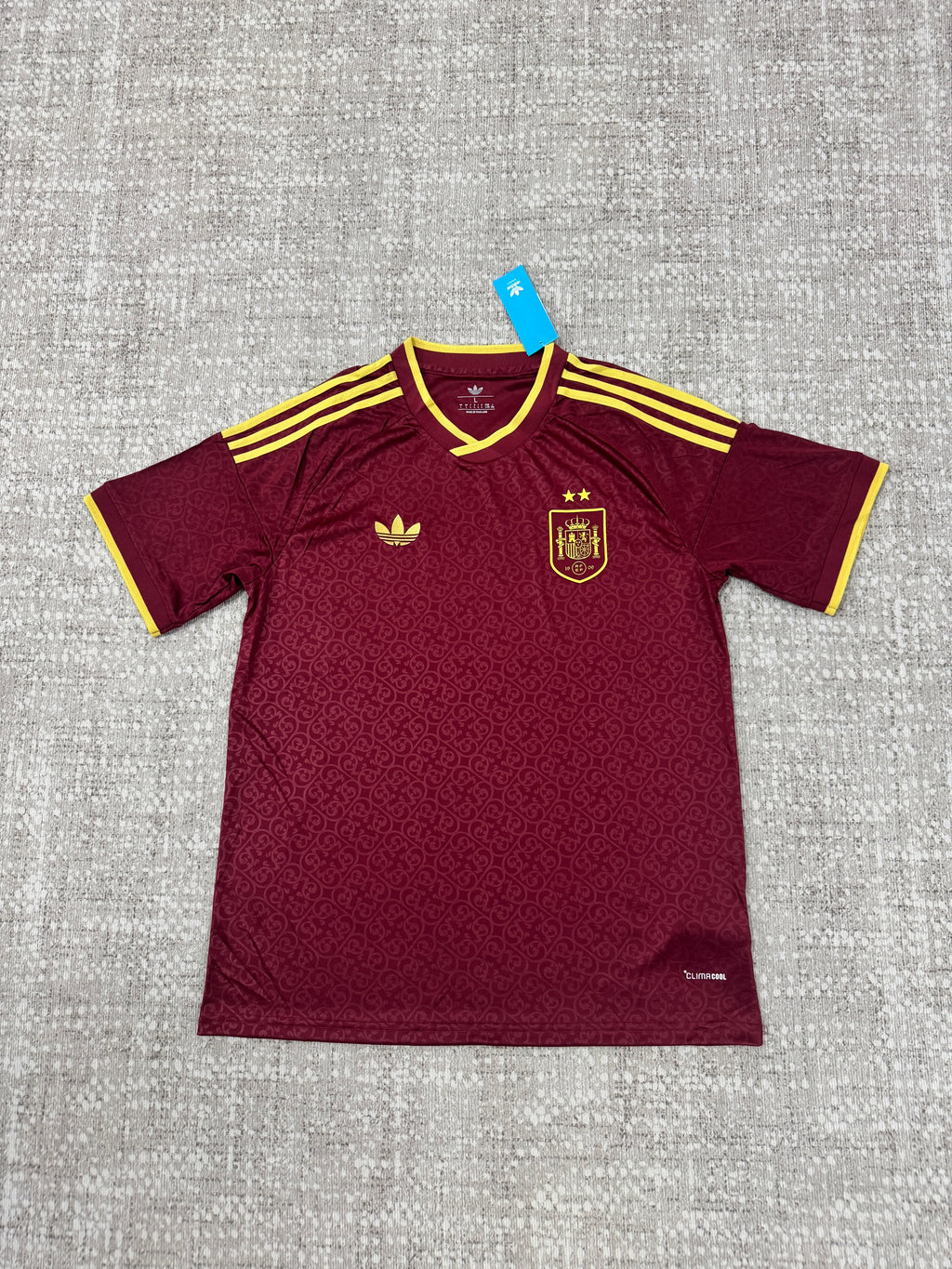 Spain 2026 Burgundy Two-Star Third Shirt — Fan Version — photo 2